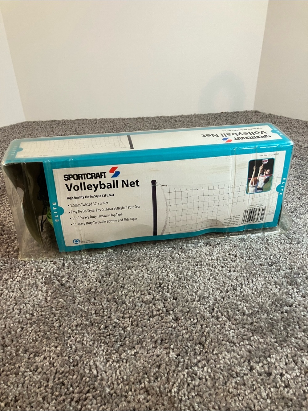 Vintage Sportcraft Volleyball Net High Quality Tie-on Style 32ft Net New!